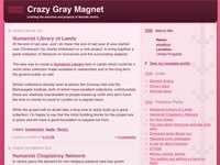 Crazy Gray Magnet